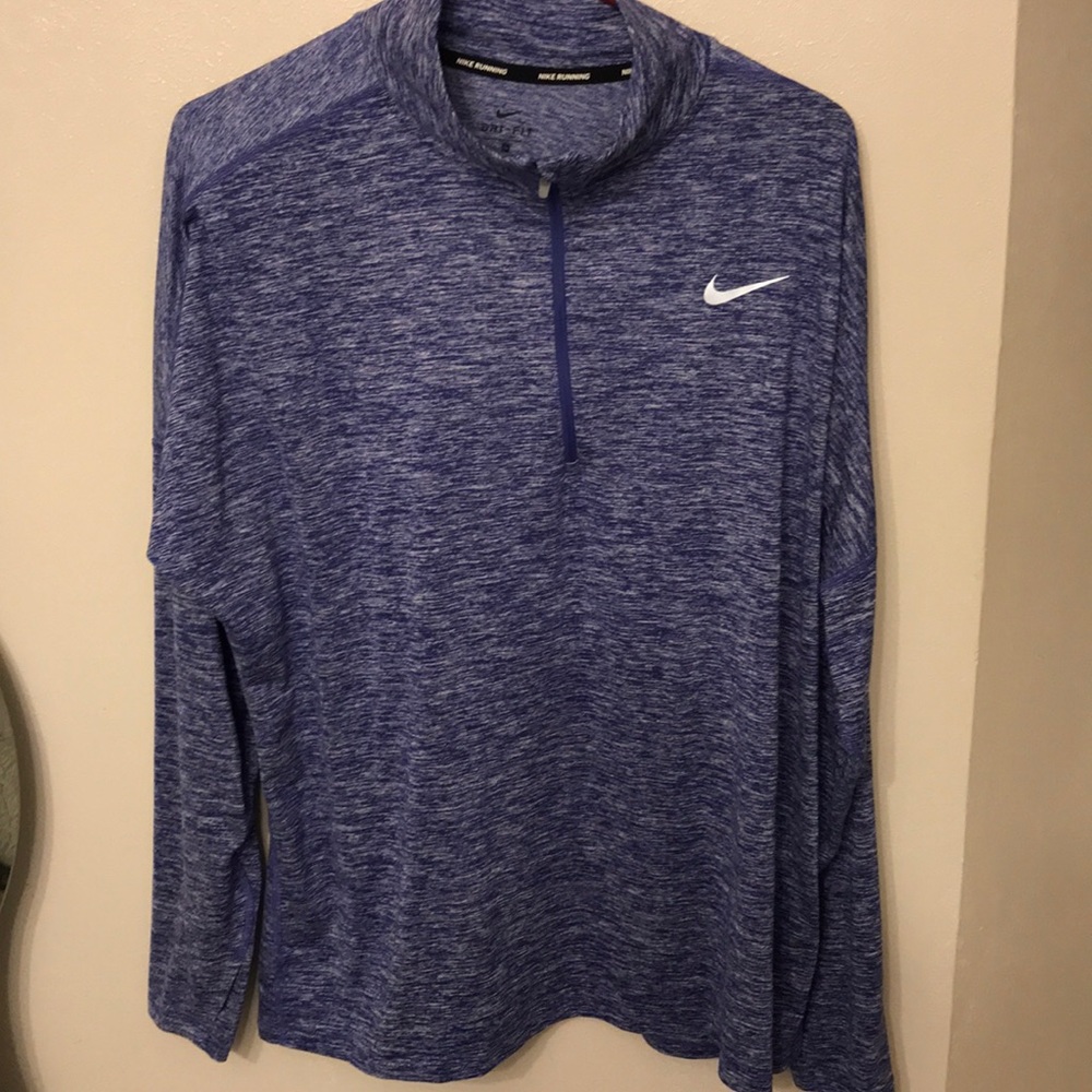 Purple dri fit workout long sleeve shirt.